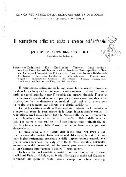 La pediatria pratica sezione pratica dell'archivio La clinica pediatrica