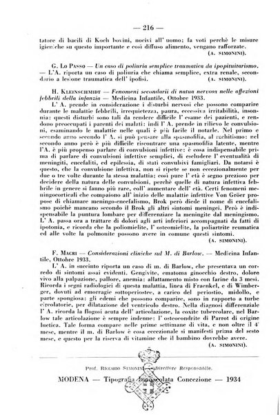 La pediatria pratica sezione pratica dell'archivio La clinica pediatrica