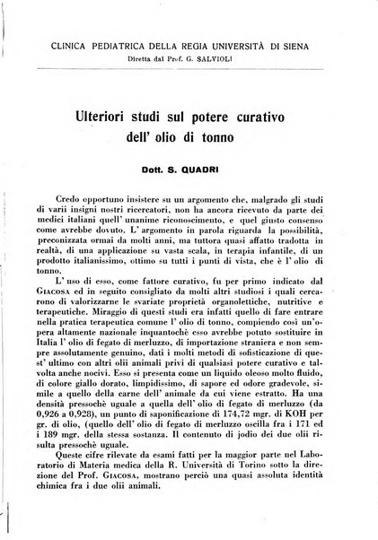 La pediatria pratica sezione pratica dell'archivio La clinica pediatrica