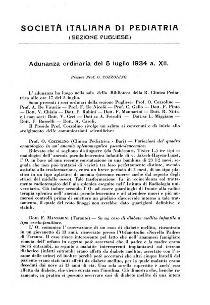 La pediatria pratica sezione pratica dell'archivio La clinica pediatrica