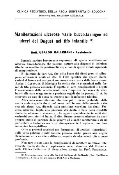 La pediatria pratica sezione pratica dell'archivio La clinica pediatrica