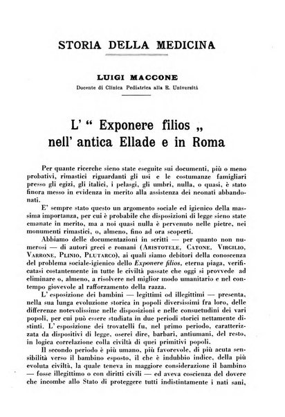 La pediatria pratica sezione pratica dell'archivio La clinica pediatrica