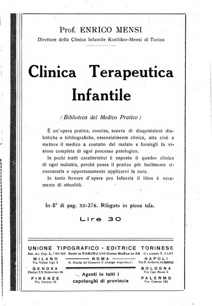 La pediatria pratica sezione pratica dell'archivio La clinica pediatrica