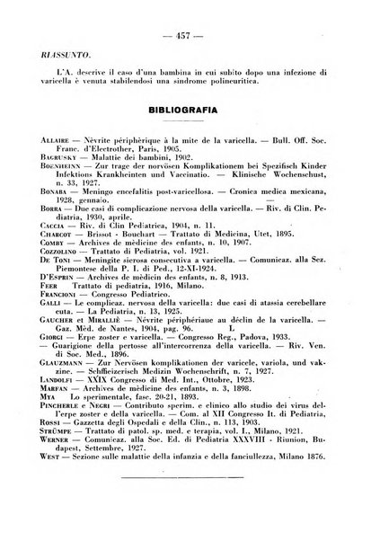 La pediatria pratica sezione pratica dell'archivio La clinica pediatrica