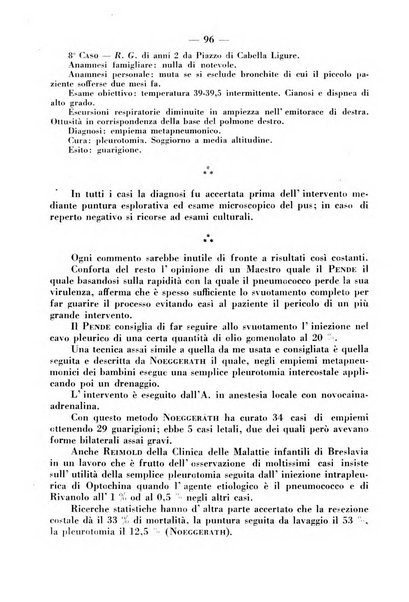 La pediatria pratica sezione pratica dell'archivio La clinica pediatrica