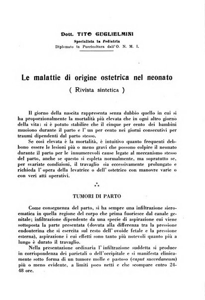 La pediatria pratica sezione pratica dell'archivio La clinica pediatrica