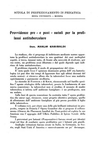 La pediatria pratica sezione pratica dell'archivio La clinica pediatrica