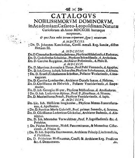 Academiae Caesareo-Leopoldinae naturae curiosorum ephemerides, sive Observationum medico.phisicarum ...