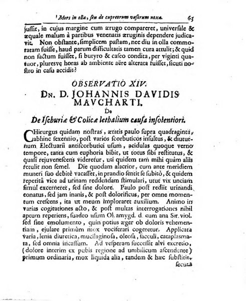 Academiae Caesareo-Leopoldinae naturae curiosorum ephemerides, sive Observationum medico.phisicarum ...