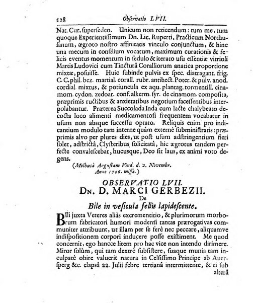 Academiae Caesareo-Leopoldinae naturae curiosorum ephemerides, sive Observationum medico.phisicarum ...