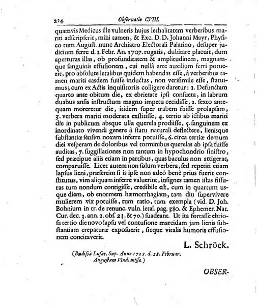 Academiae Caesareo-Leopoldinae naturae curiosorum ephemerides, sive Observationum medico.phisicarum ...