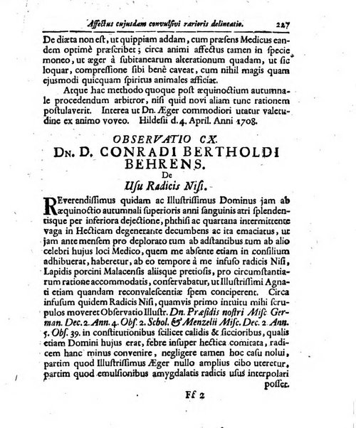 Academiae Caesareo-Leopoldinae naturae curiosorum ephemerides, sive Observationum medico.phisicarum ...