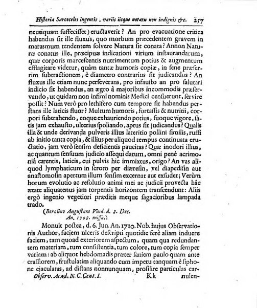 Academiae Caesareo-Leopoldinae naturae curiosorum ephemerides, sive Observationum medico.phisicarum ...