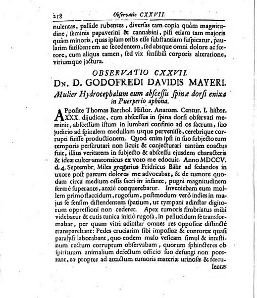 Academiae Caesareo-Leopoldinae naturae curiosorum ephemerides, sive Observationum medico.phisicarum ...