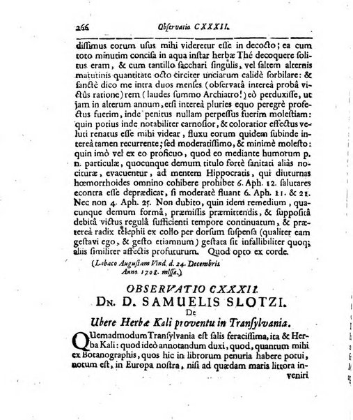 Academiae Caesareo-Leopoldinae naturae curiosorum ephemerides, sive Observationum medico.phisicarum ...