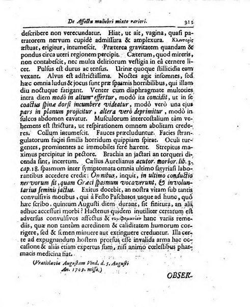 Academiae Caesareo-Leopoldinae naturae curiosorum ephemerides, sive Observationum medico.phisicarum ...