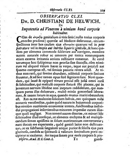 Academiae Caesareo-Leopoldinae naturae curiosorum ephemerides, sive Observationum medico.phisicarum ...