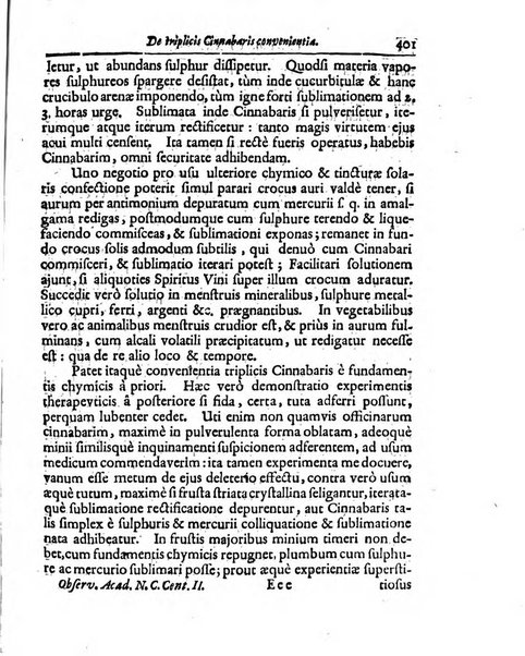 Academiae Caesareo-Leopoldinae naturae curiosorum ephemerides, sive Observationum medico.phisicarum ...