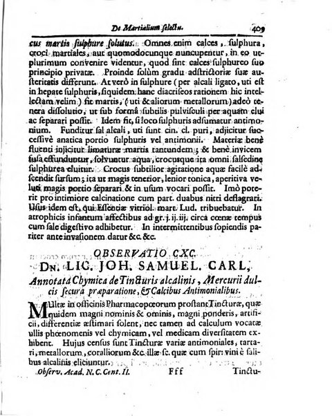 Academiae Caesareo-Leopoldinae naturae curiosorum ephemerides, sive Observationum medico.phisicarum ...