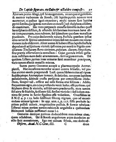 Academiae Caesareo-Leopoldinae naturae curiosorum ephemerides, sive Observationum medico.phisicarum ...