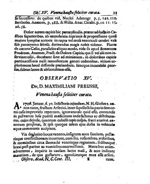 Academiae Caesareo-Leopoldinae naturae curiosorum ephemerides, sive Observationum medico.phisicarum ...