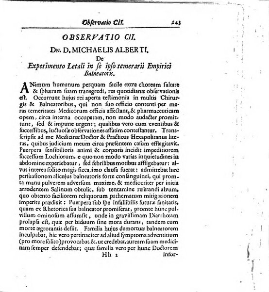 Academiae Caesareo-Leopoldinae naturae curiosorum ephemerides, sive Observationum medico.phisicarum ...