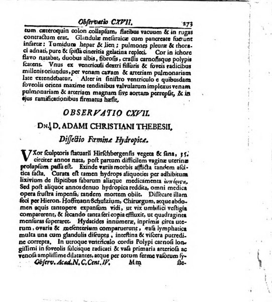 Academiae Caesareo-Leopoldinae naturae curiosorum ephemerides, sive Observationum medico.phisicarum ...