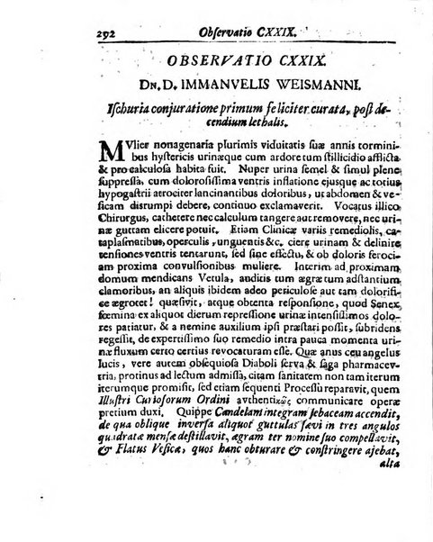 Academiae Caesareo-Leopoldinae naturae curiosorum ephemerides, sive Observationum medico.phisicarum ...