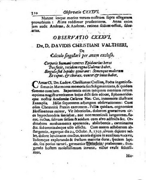 Academiae Caesareo-Leopoldinae naturae curiosorum ephemerides, sive Observationum medico.phisicarum ...