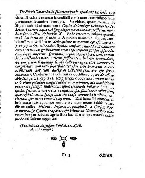 Academiae Caesareo-Leopoldinae naturae curiosorum ephemerides, sive Observationum medico.phisicarum ...