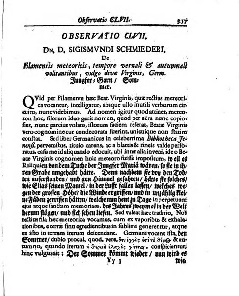 Academiae Caesareo-Leopoldinae naturae curiosorum ephemerides, sive Observationum medico.phisicarum ...