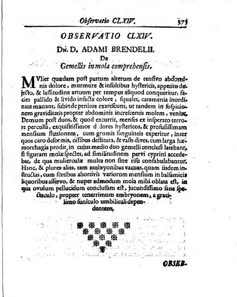 Academiae Caesareo-Leopoldinae naturae curiosorum ephemerides, sive Observationum medico.phisicarum ...