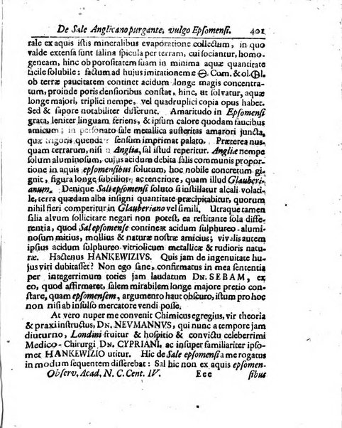 Academiae Caesareo-Leopoldinae naturae curiosorum ephemerides, sive Observationum medico.phisicarum ...