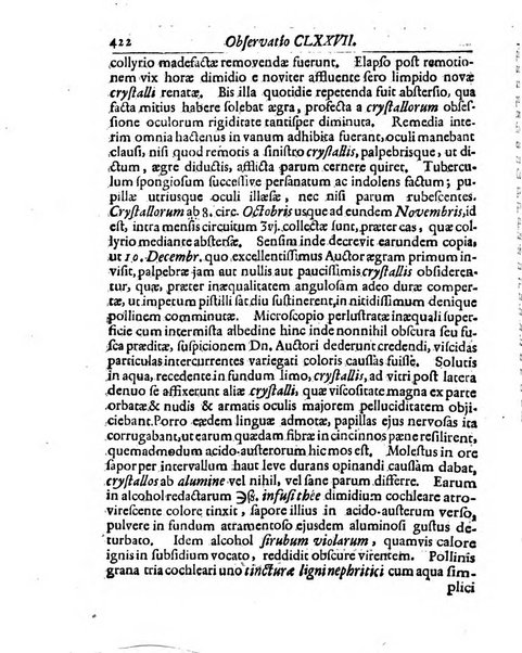 Academiae Caesareo-Leopoldinae naturae curiosorum ephemerides, sive Observationum medico.phisicarum ...