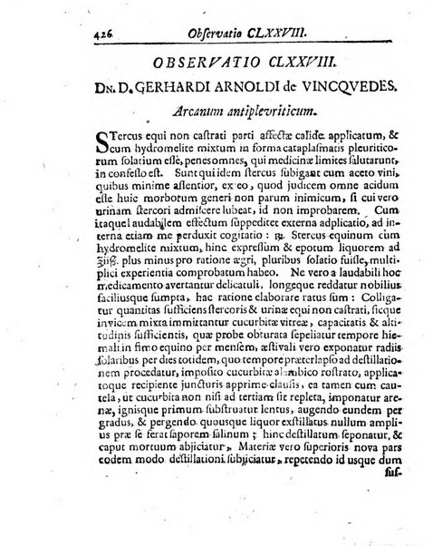 Academiae Caesareo-Leopoldinae naturae curiosorum ephemerides, sive Observationum medico.phisicarum ...