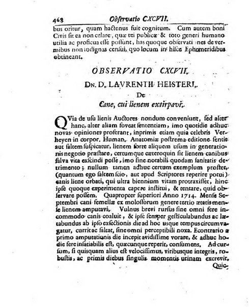 Academiae Caesareo-Leopoldinae naturae curiosorum ephemerides, sive Observationum medico.phisicarum ...