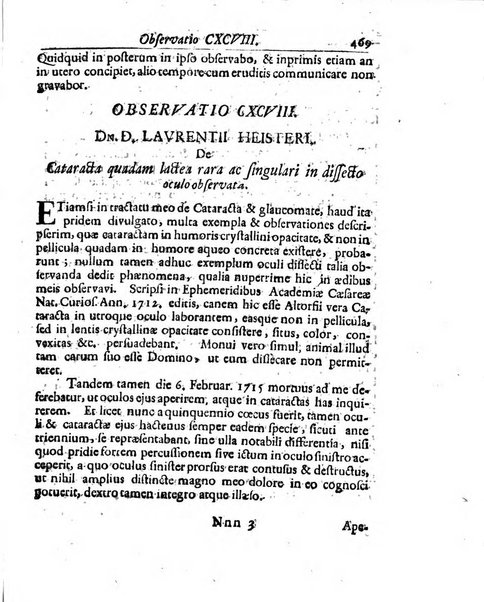 Academiae Caesareo-Leopoldinae naturae curiosorum ephemerides, sive Observationum medico.phisicarum ...