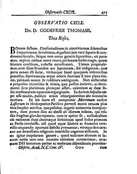 Academiae Caesareo-Leopoldinae naturae curiosorum ephemerides, sive Observationum medico.phisicarum ...