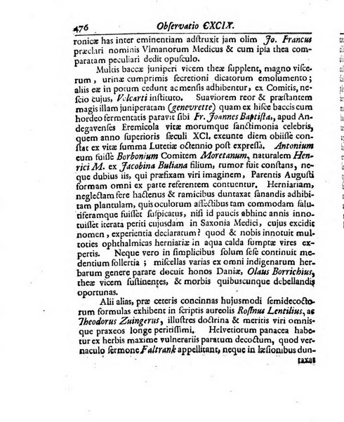 Academiae Caesareo-Leopoldinae naturae curiosorum ephemerides, sive Observationum medico.phisicarum ...