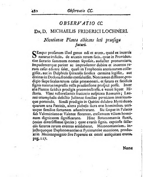 Academiae Caesareo-Leopoldinae naturae curiosorum ephemerides, sive Observationum medico.phisicarum ...