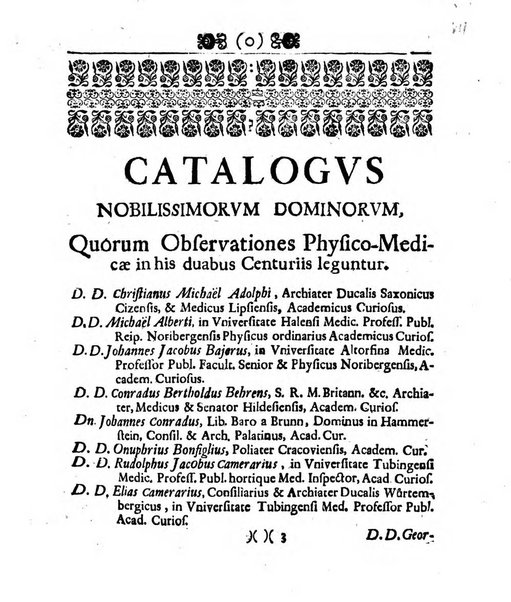 Academiae Caesareo-Leopoldinae naturae curiosorum ephemerides, sive Observationum medico.phisicarum ...