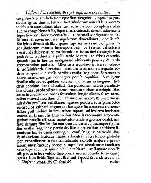 Academiae Caesareo-Leopoldinae naturae curiosorum ephemerides, sive Observationum medico.phisicarum ...