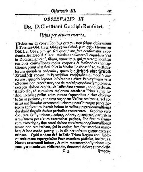 Academiae Caesareo-Leopoldinae naturae curiosorum ephemerides, sive Observationum medico.phisicarum ...