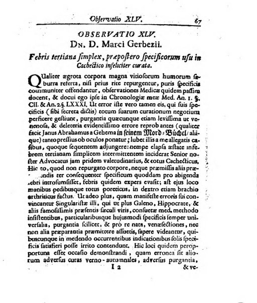 Academiae Caesareo-Leopoldinae naturae curiosorum ephemerides, sive Observationum medico.phisicarum ...