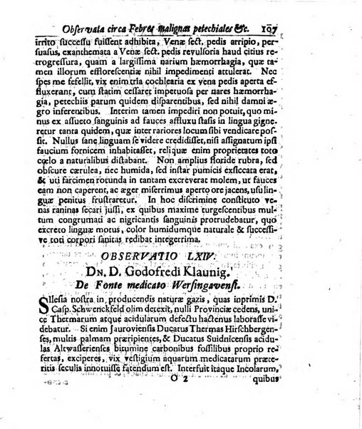 Academiae Caesareo-Leopoldinae naturae curiosorum ephemerides, sive Observationum medico.phisicarum ...