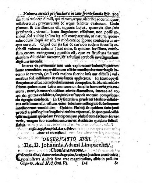 Academiae Caesareo-Leopoldinae naturae curiosorum ephemerides, sive Observationum medico.phisicarum ...