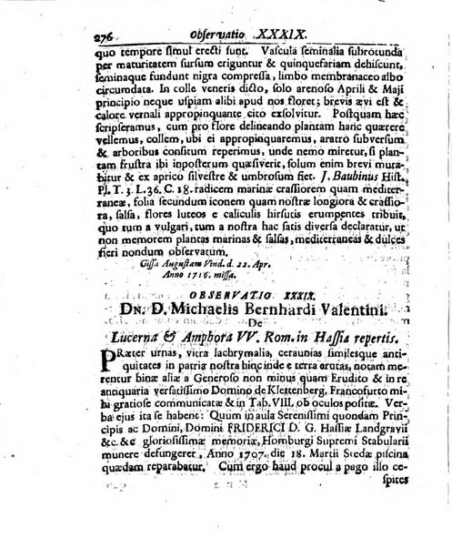 Academiae Caesareo-Leopoldinae naturae curiosorum ephemerides, sive Observationum medico.phisicarum ...