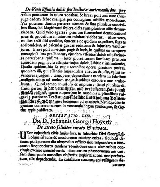 Academiae Caesareo-Leopoldinae naturae curiosorum ephemerides, sive Observationum medico.phisicarum ...