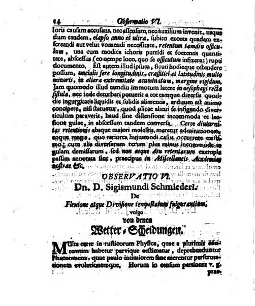 Academiae Caesareo-Leopoldinae naturae curiosorum ephemerides, sive Observationum medico.phisicarum ...