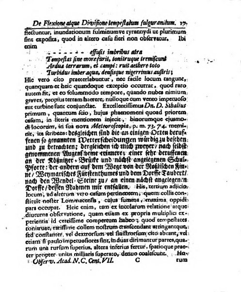 Academiae Caesareo-Leopoldinae naturae curiosorum ephemerides, sive Observationum medico.phisicarum ...